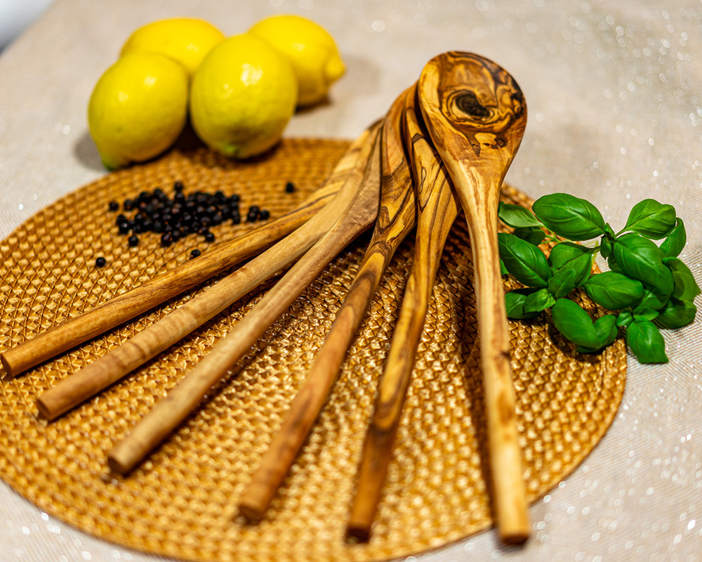 Kochlöffel rund – Olivenholz, 30 cm