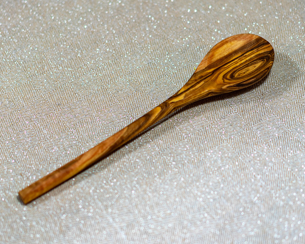 Kochlöffel rund – Olivenholz, 30 cm – Bild 4