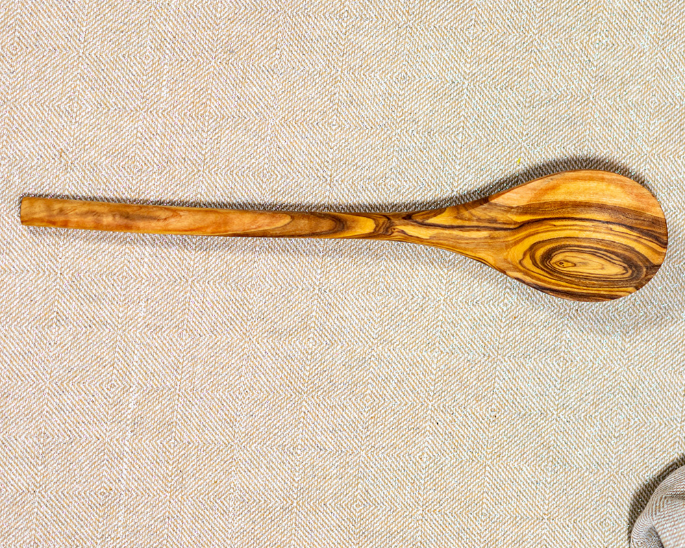 Kochlöffel rund – Olivenholz, 30 cm – Bild 2
