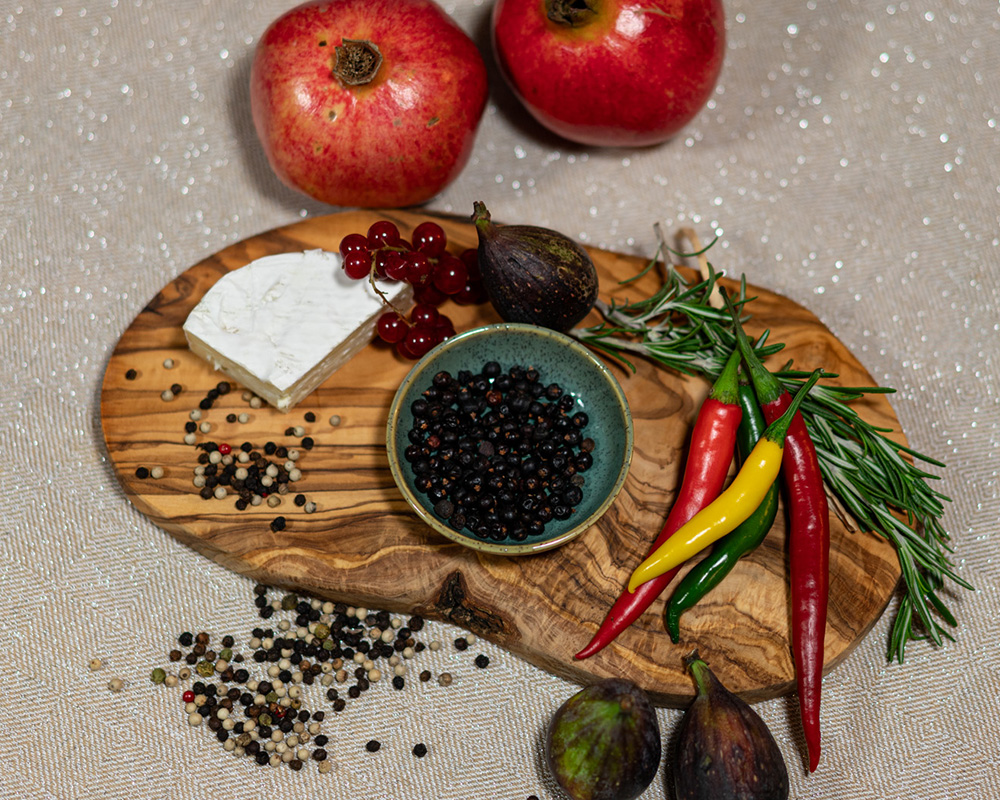 Olivenholz Vesperbrett – rustikal, 30–34 cm – Bild 2